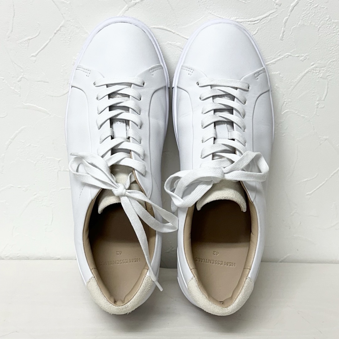H&M(エイチアンドエム)の★2696 H&M 42サイズ 26.5cm 白 スニーカー シューズ メンズの靴/シューズ(その他)の商品写真