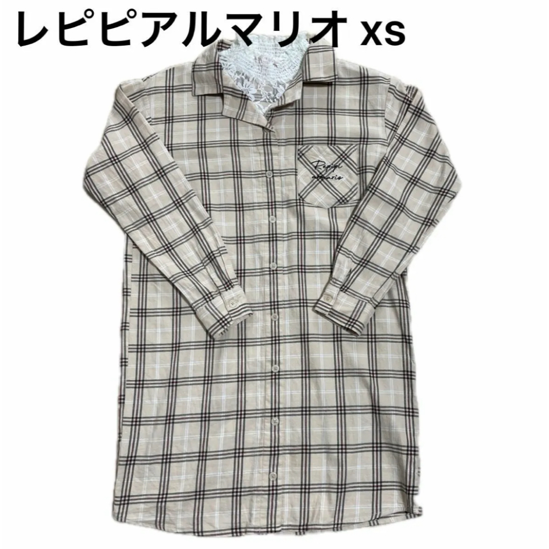 レピピアルマリオ xs シャツ　ワンピース　140-150 女の子 キッズ/ベビー/マタニティのキッズ服女の子用(90cm~)(ワンピース)の商品写真