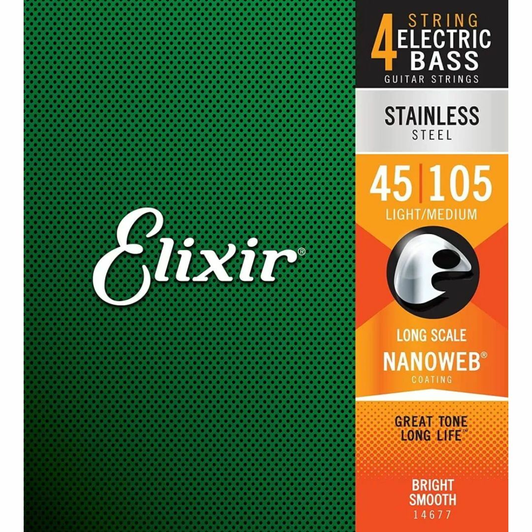 エリクサー ベース弦 ステンレス .045-.105#14677 Elixir 楽器のベース(弦)の商品写真