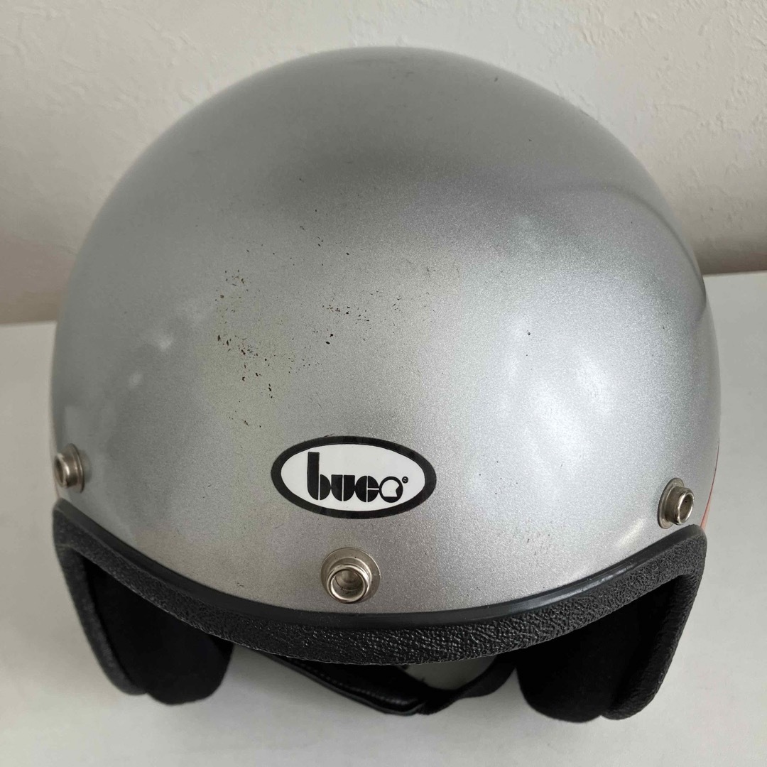 BUCO★1977年製 ブコ ビンテージ M-Lサイズ 銀色 ヘルメット  自動車/バイクのバイク(ヘルメット/シールド)の商品写真