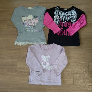 女の子 トップス 3点(Tシャツ/カットソー)