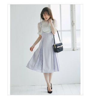 トッコクローゼット(TOCCO closet)のトッコクローゼット　レーススカート(ひざ丈スカート)