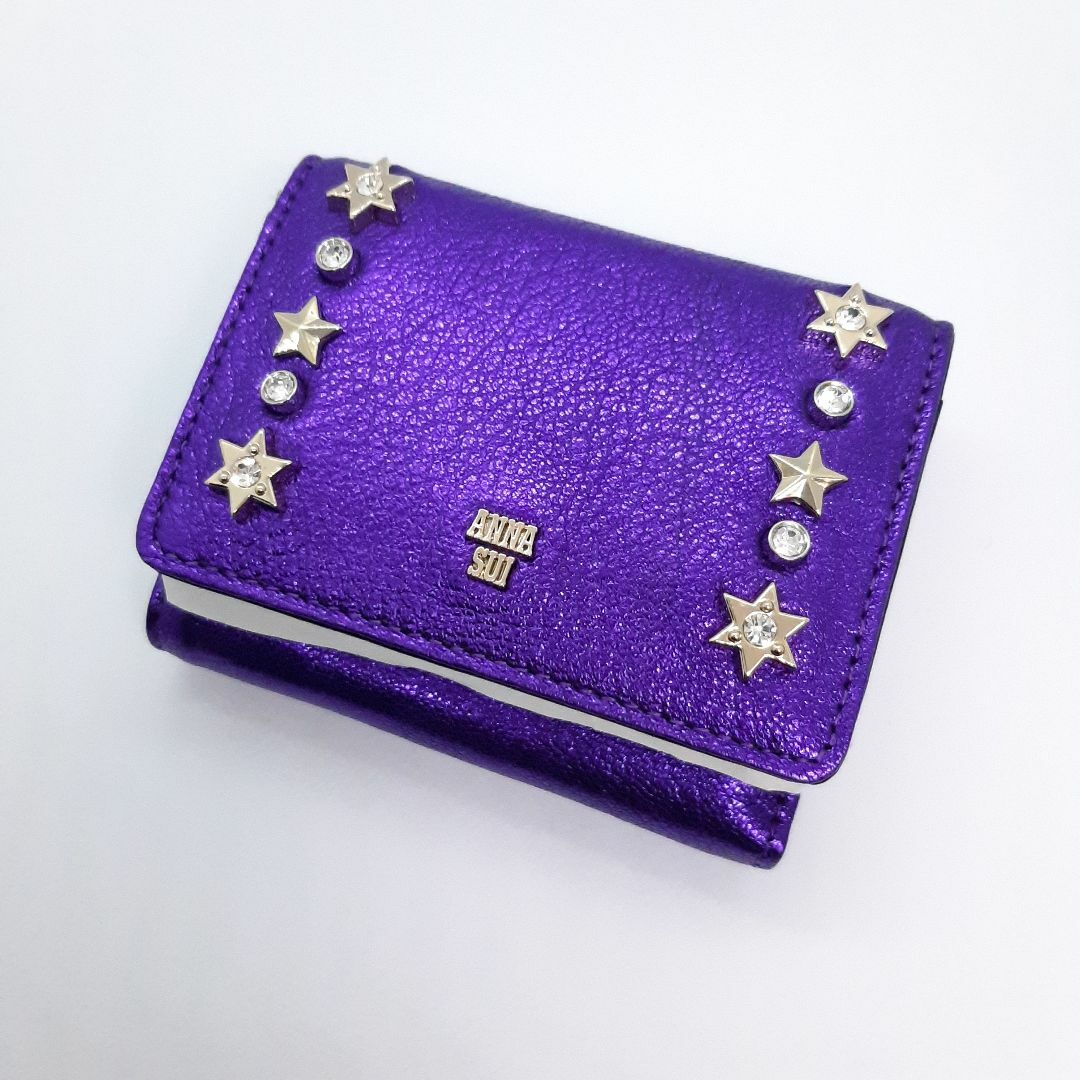 ANNA SUI(アナスイ)のアナスイ 折り 財布 ANNA SUI パープル スパノヴァ 新品 レディースのファッション小物(財布)の商品写真