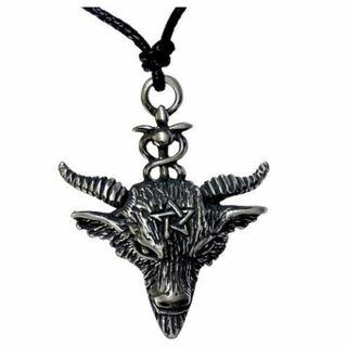 新品■ミノタウルス 五芒星 星 魔法 ウィッカ 異教徒 雄牛 メンズ ネックレス(ネックレス)