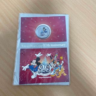 ディズニー(Disney)のTDL 20周年 缶バッジ付き グリーディングカード 東京ディズニーランド (キャラクターグッズ)