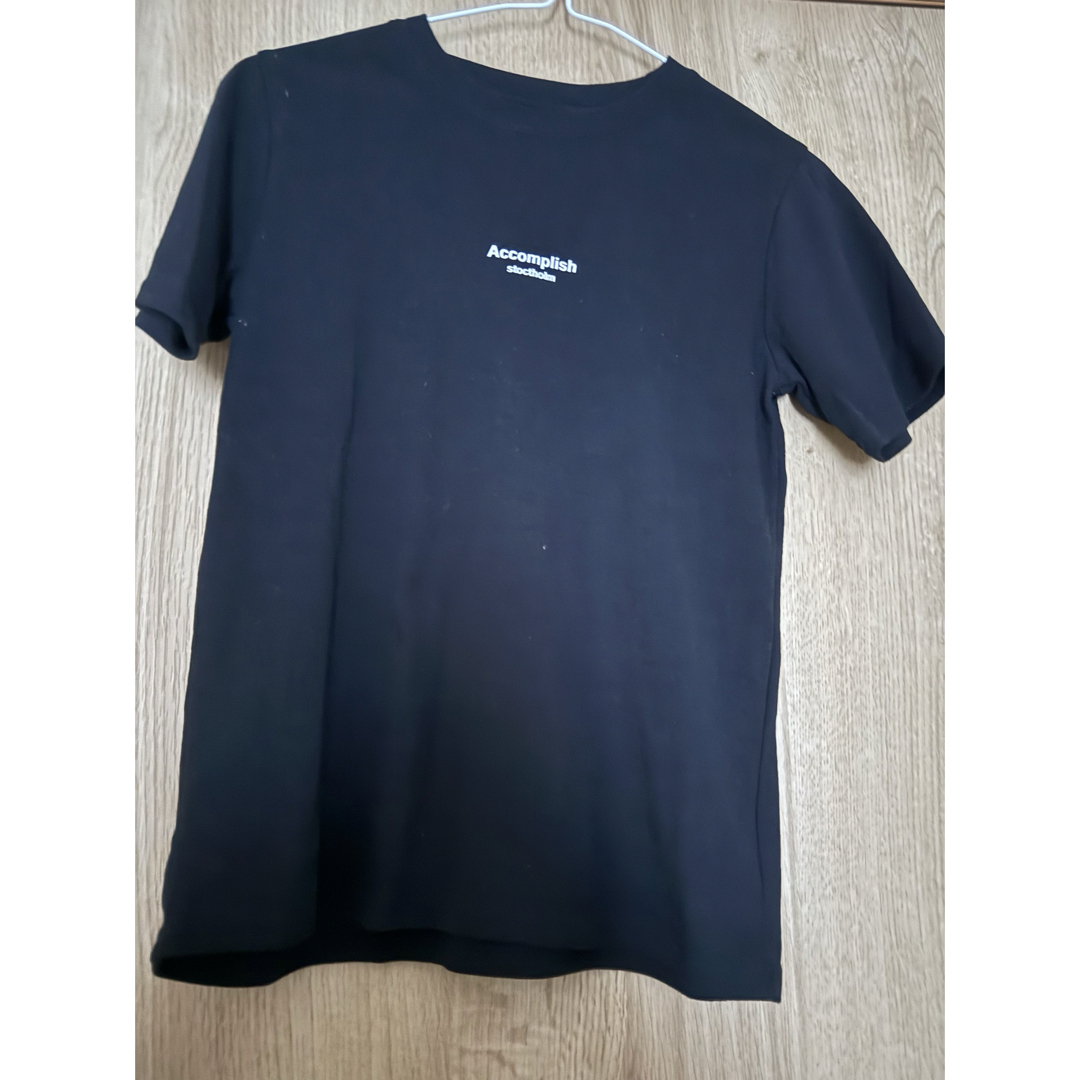 Tシャツ　ブラック　黒 レディースのトップス(Tシャツ(半袖/袖なし))の商品写真