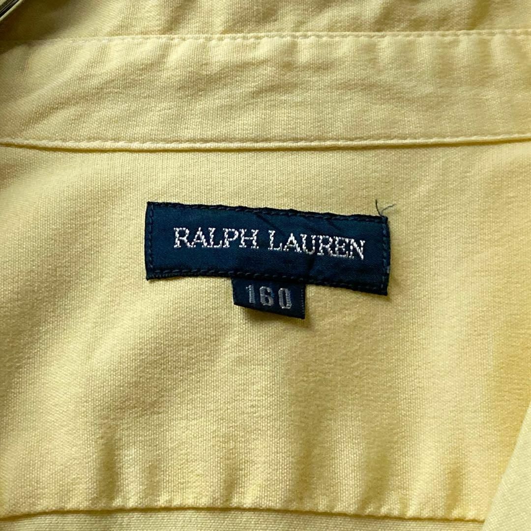 Ralph Lauren(ラルフローレン)のラルフローレン　半袖BDシャツ　ブラウス　ストレッチコットン　ロゴ刺繍　イエロー レディースのトップス(シャツ/ブラウス(半袖/袖なし))の商品写真