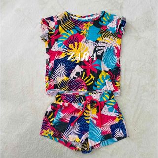 ザラキッズ(ZARA KIDS)のZARA  キッズ　セットアップ　半袖　110cm(Tシャツ/カットソー)