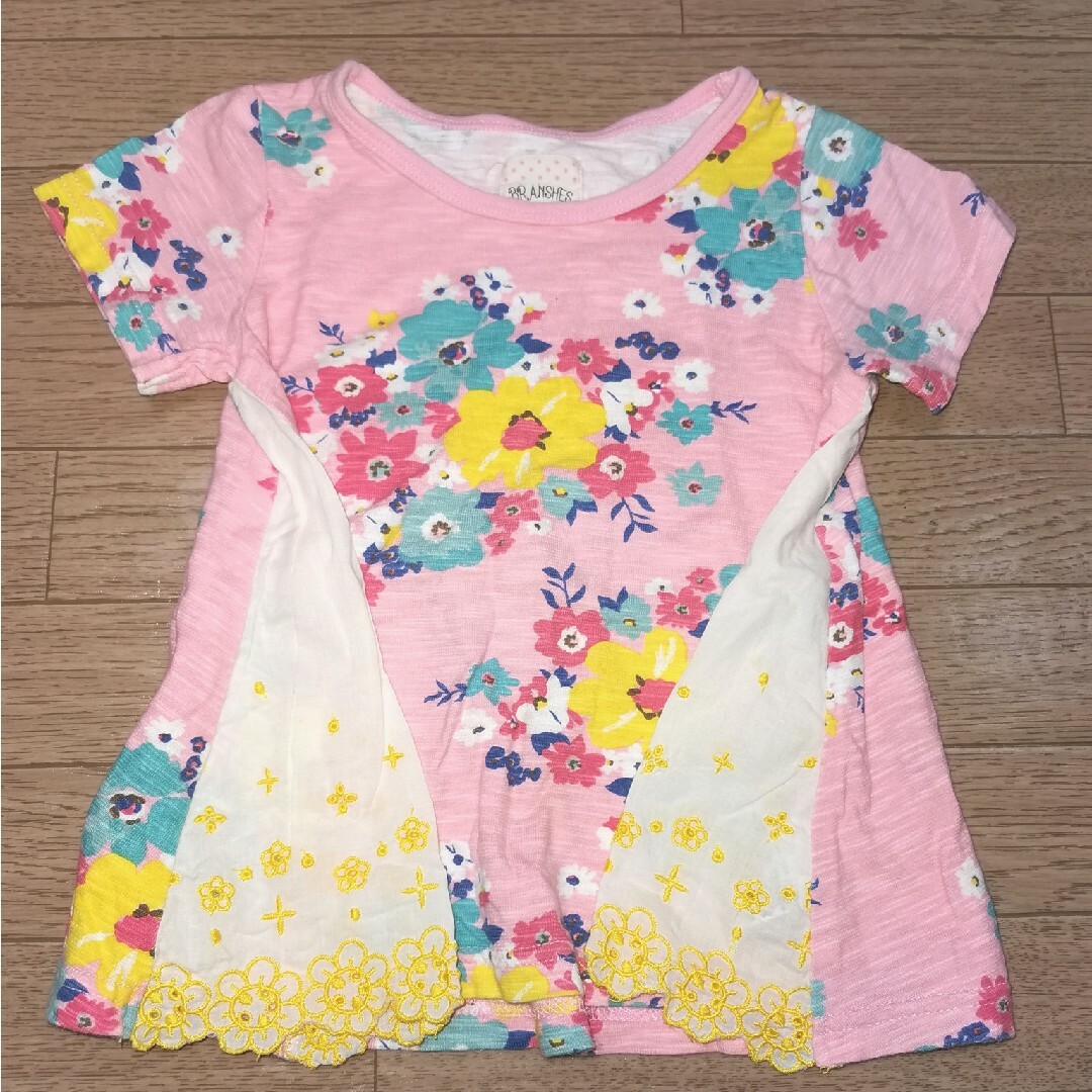 Branshes(ブランシェス)のBRANSHES　チュニック　100センチ　ピンク キッズ/ベビー/マタニティのキッズ服女の子用(90cm~)(Tシャツ/カットソー)の商品写真