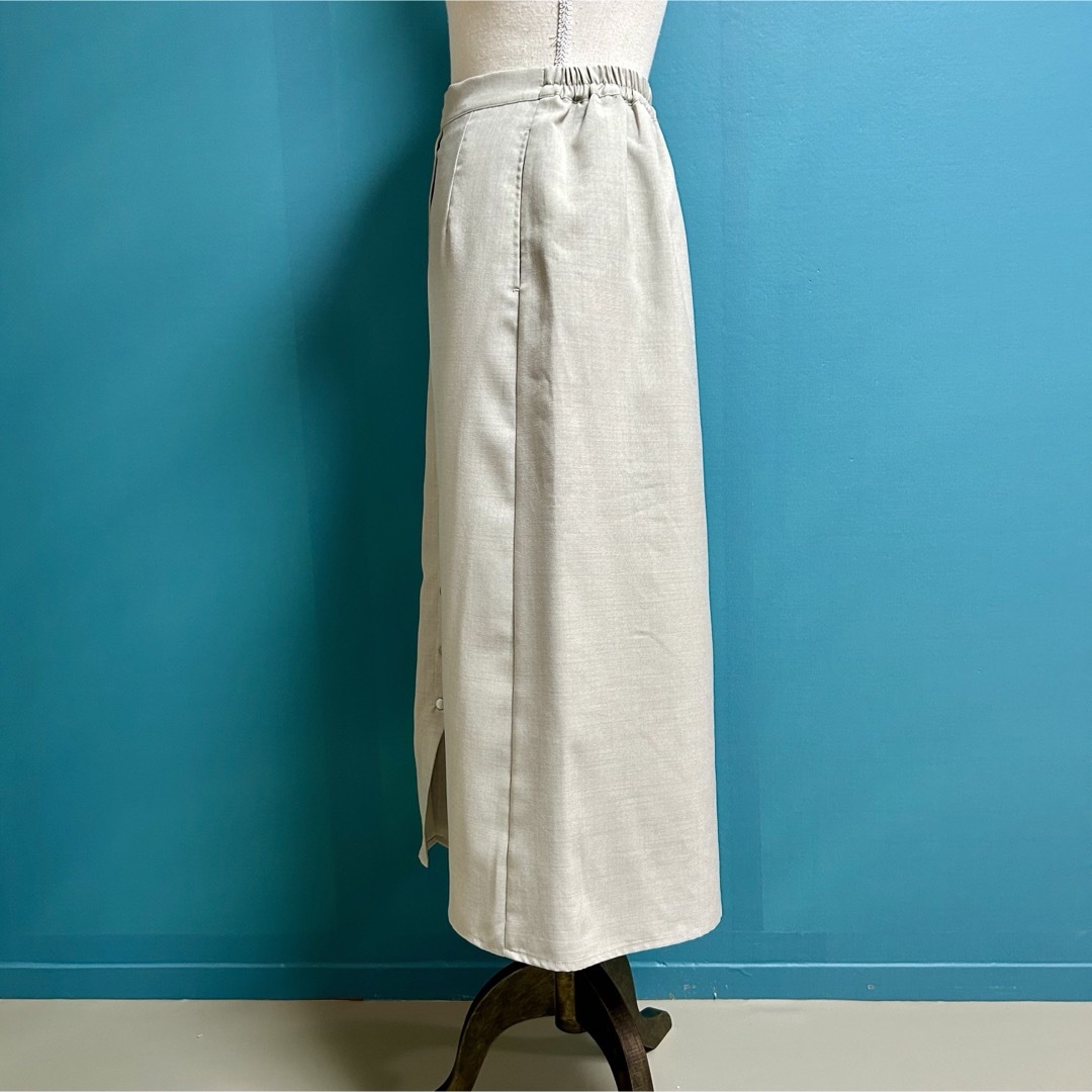 SM2(サマンサモスモス)のサマンサモスモスブルー 極美品 洗える フロント ボタン スカート レディースのスカート(ロングスカート)の商品写真