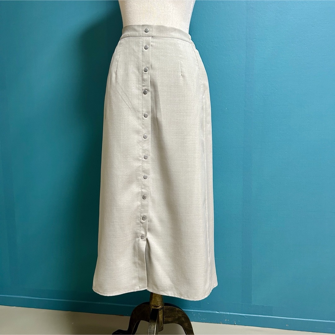 SM2(サマンサモスモス)のサマンサモスモスブルー 極美品 洗える フロント ボタン スカート レディースのスカート(ロングスカート)の商品写真