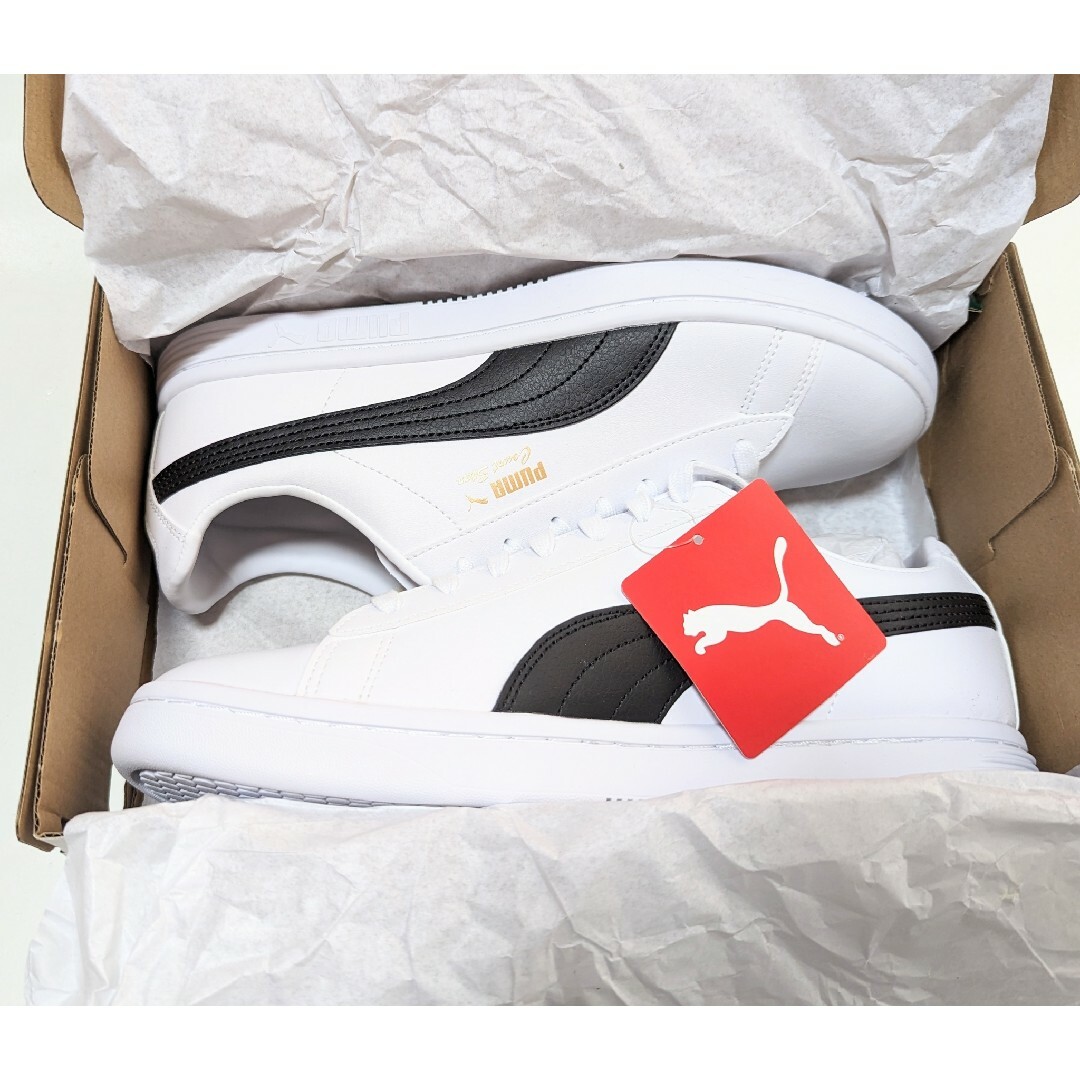 PUMA(プーマ)のPUMA ユニセックス コートスター SL スニーカー 白×黒 27.5cm メンズの靴/シューズ(スニーカー)の商品写真