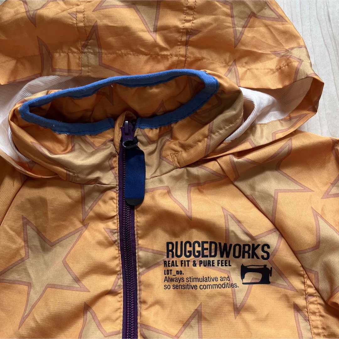 RUGGEDWORKS(ラゲッドワークス)のラゲッドワークス　ポケッタブルパーカー　110 キッズ/ベビー/マタニティのキッズ服男の子用(90cm~)(ジャケット/上着)の商品写真