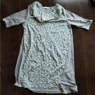 ショコラフィネローブ(chocol raffine robe)のショコラフィネローブ　ロング丈カットソー(Tシャツ(半袖/袖なし))