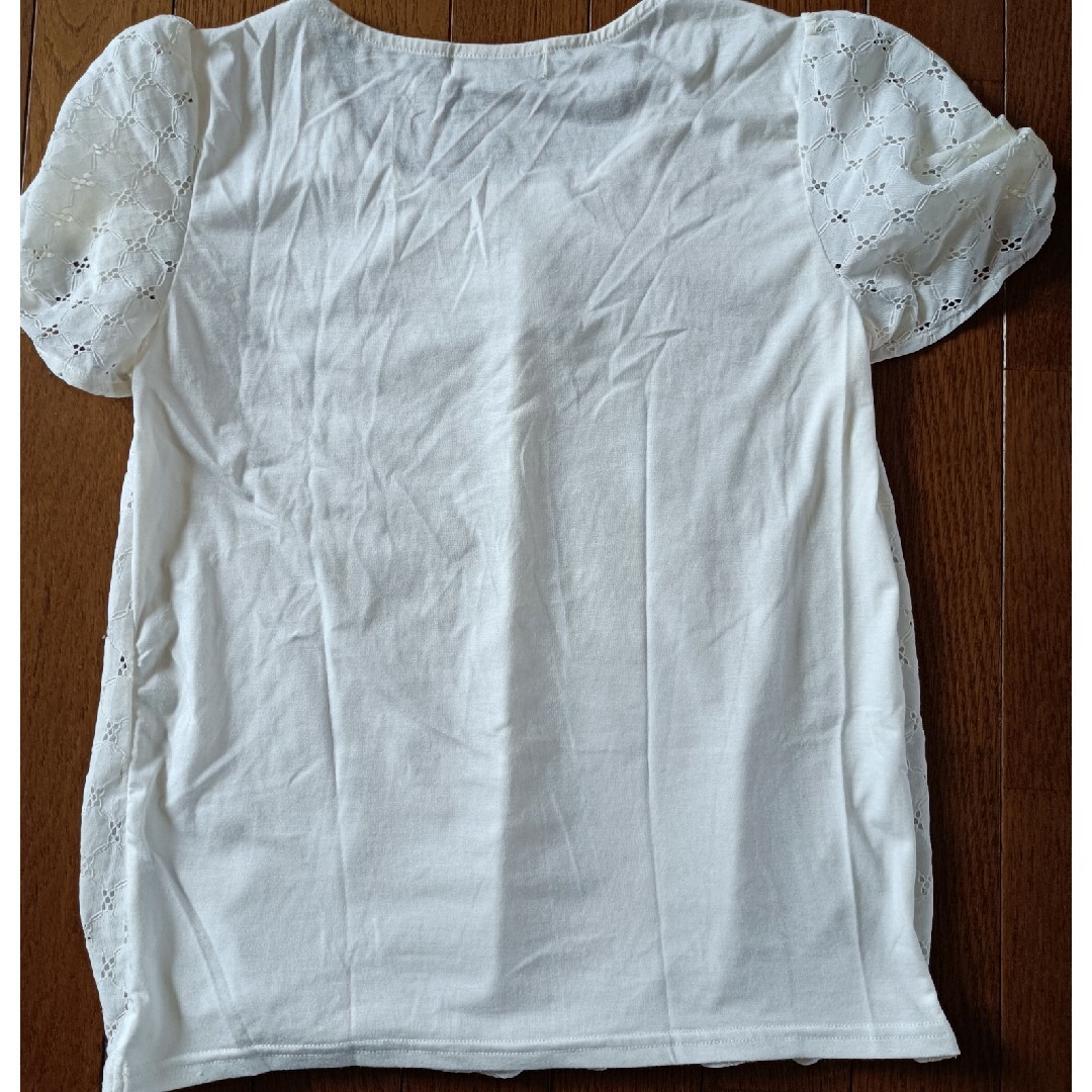 白Tシャツ　カットソー レディースのトップス(カットソー(半袖/袖なし))の商品写真