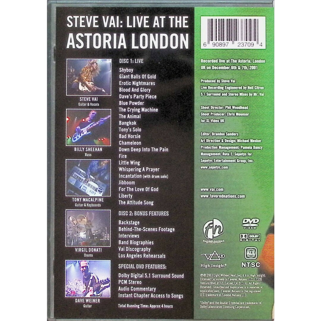 Live at the Astoria London (海外版DVD2枚組) エンタメ/ホビーのDVD/ブルーレイ(ミュージック)の商品写真