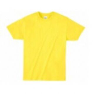 シンプル　Tシャツ　イエロー(Tシャツ/カットソー(半袖/袖なし))