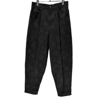 ラッドミュージシャン(LAD MUSICIAN)のLAD MUSICIAN 18AW ROSE MIX PANTS コットンギャバジンシャドーローズプリントストレッチテーパードワイドパンツ 花柄(その他)