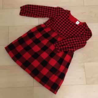 ベビーギャップ(babyGAP)のbaby GAP☆チェック ワンピース 110cm(ワンピース)