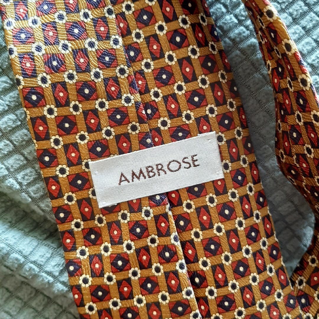 AMBROSE　ネクタイ　茶系⑤ メンズのファッション小物(ネクタイ)の商品写真