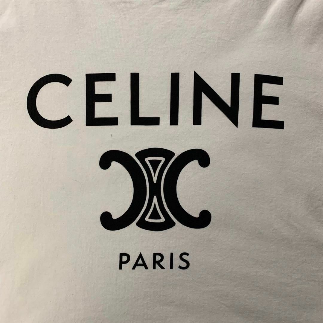 celine(セリーヌ)の【最高級の逸品】CELINE セリーヌ トリオンフ 即完売モデル リンガーシャツ レディースのトップス(Tシャツ(半袖/袖なし))の商品写真