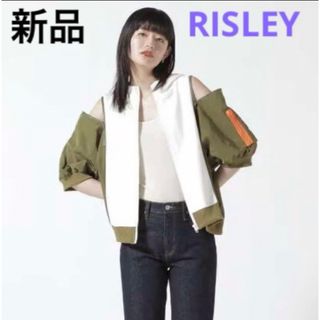 【新品】RISLEY  リズレー  ミタリー パーカー フリー ホワイト 春(パーカー)