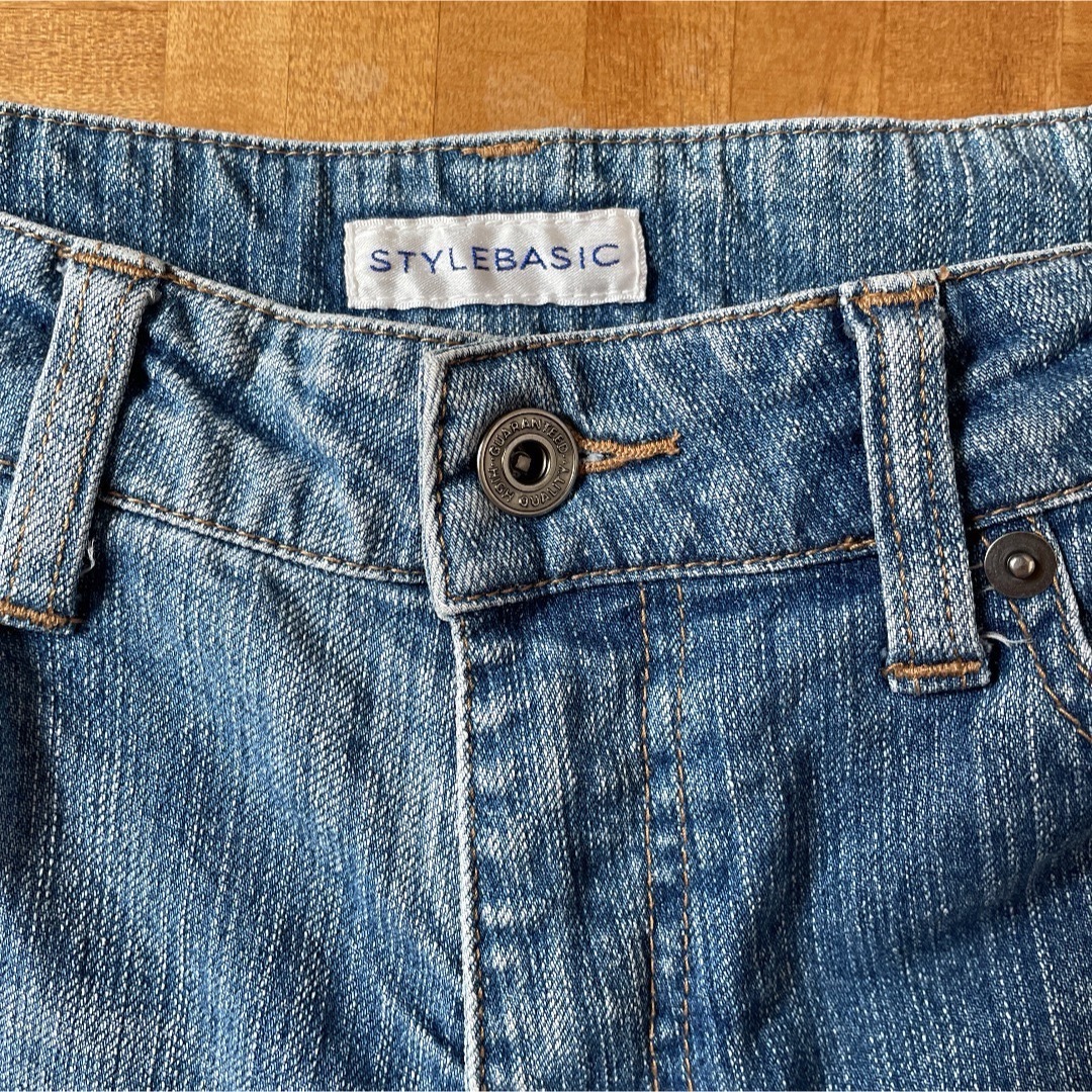 ニッセン(ニッセン)のニッセン　ブーツカットデニムパンツ　ジーンズ　61cm レディースのパンツ(デニム/ジーンズ)の商品写真