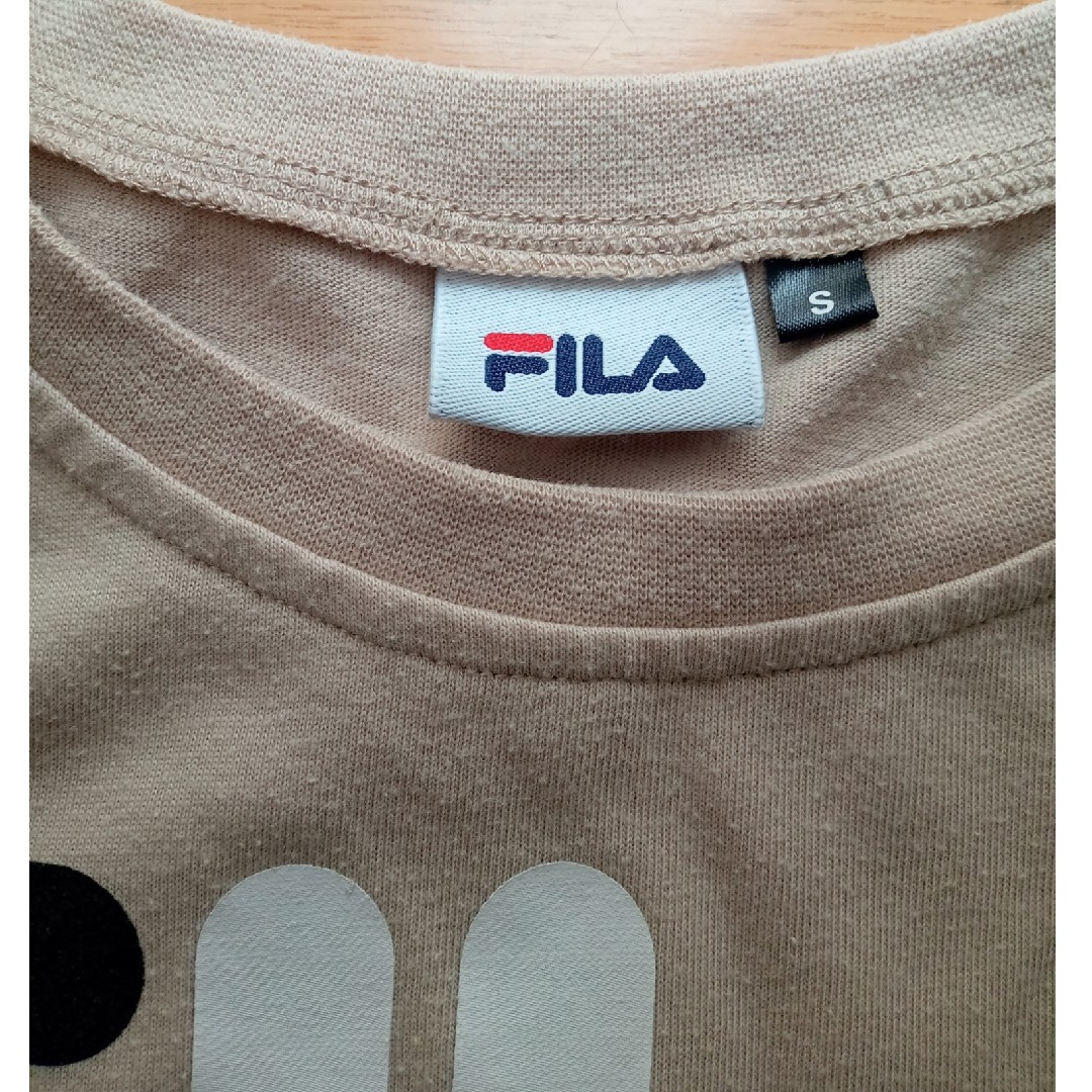 PINK-latte(ピンクラテ)のPINK-latte  FILA  デザインTシャツ　S キッズ/ベビー/マタニティのキッズ服女の子用(90cm~)(Tシャツ/カットソー)の商品写真