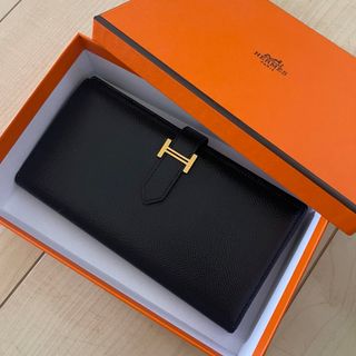 Hermes - 【中古】エルメス財布べアン金金具