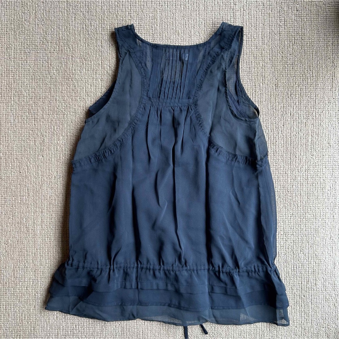 ZARA(ザラ)のZARA ザラ　インナー付きシフォンタンクトップ　M レディースのトップス(チュニック)の商品写真