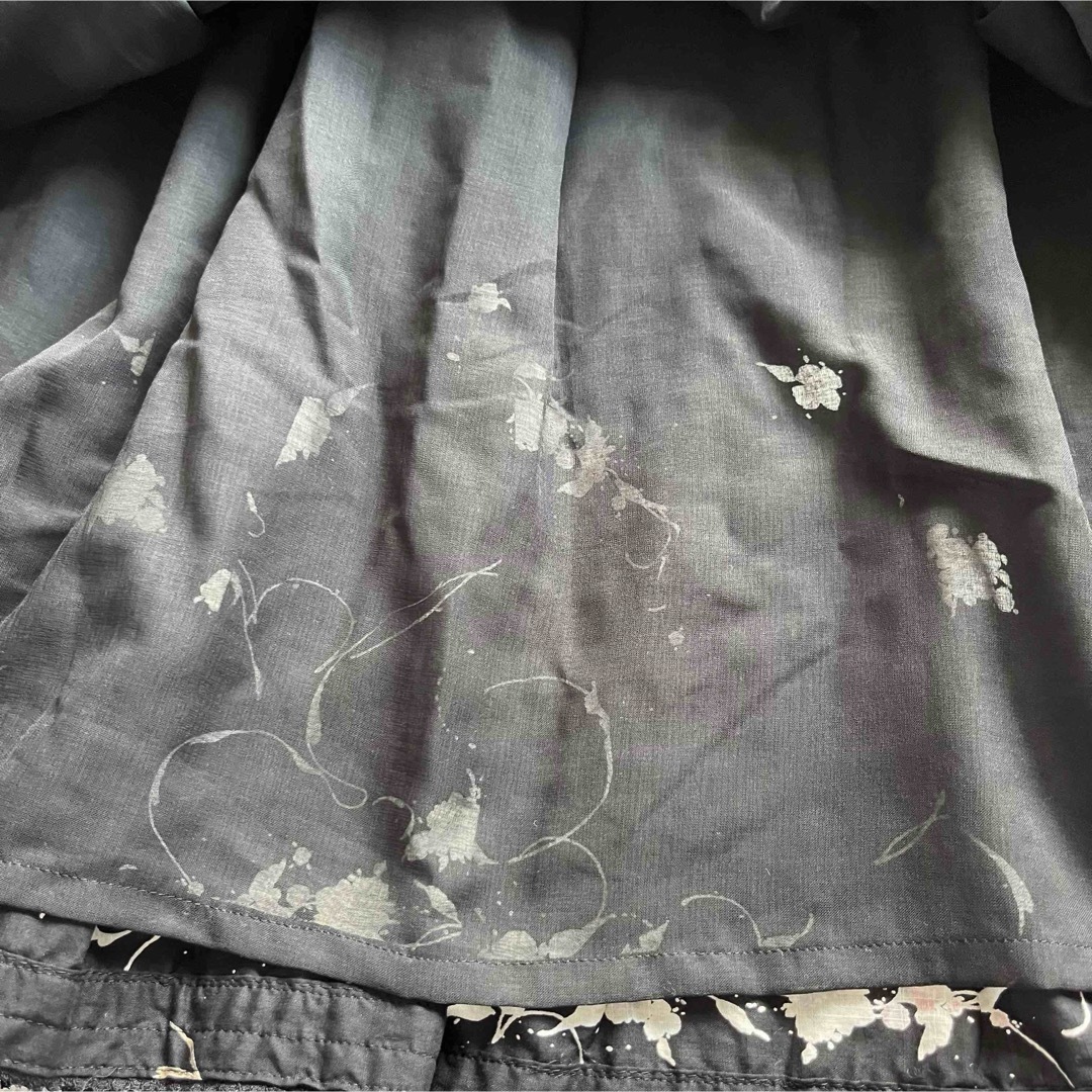 INGEBORG(インゲボルグ)の未使用品　インゲボルグ　コットンティアードスカート　裾レース　ストーン装飾ボタン レディースのスカート(ロングスカート)の商品写真