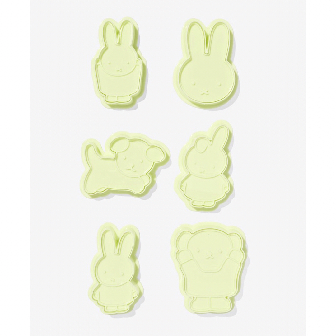 miffy(ミッフィー)の【日本未発売】ミッフィー　クッキー型　6個セット　オランダ限定　製菓　ナインチェ インテリア/住まい/日用品のキッチン/食器(調理道具/製菓道具)の商品写真