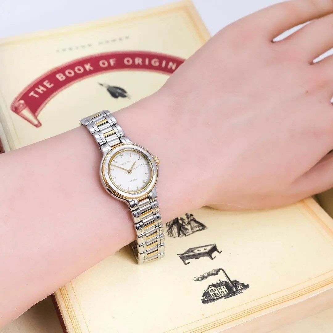 SEIKO(セイコー)の◆美品 稼働 SEIKO Exceline 腕時計 レディース 華奢 新品電池f レディースのファッション小物(腕時計)の商品写真
