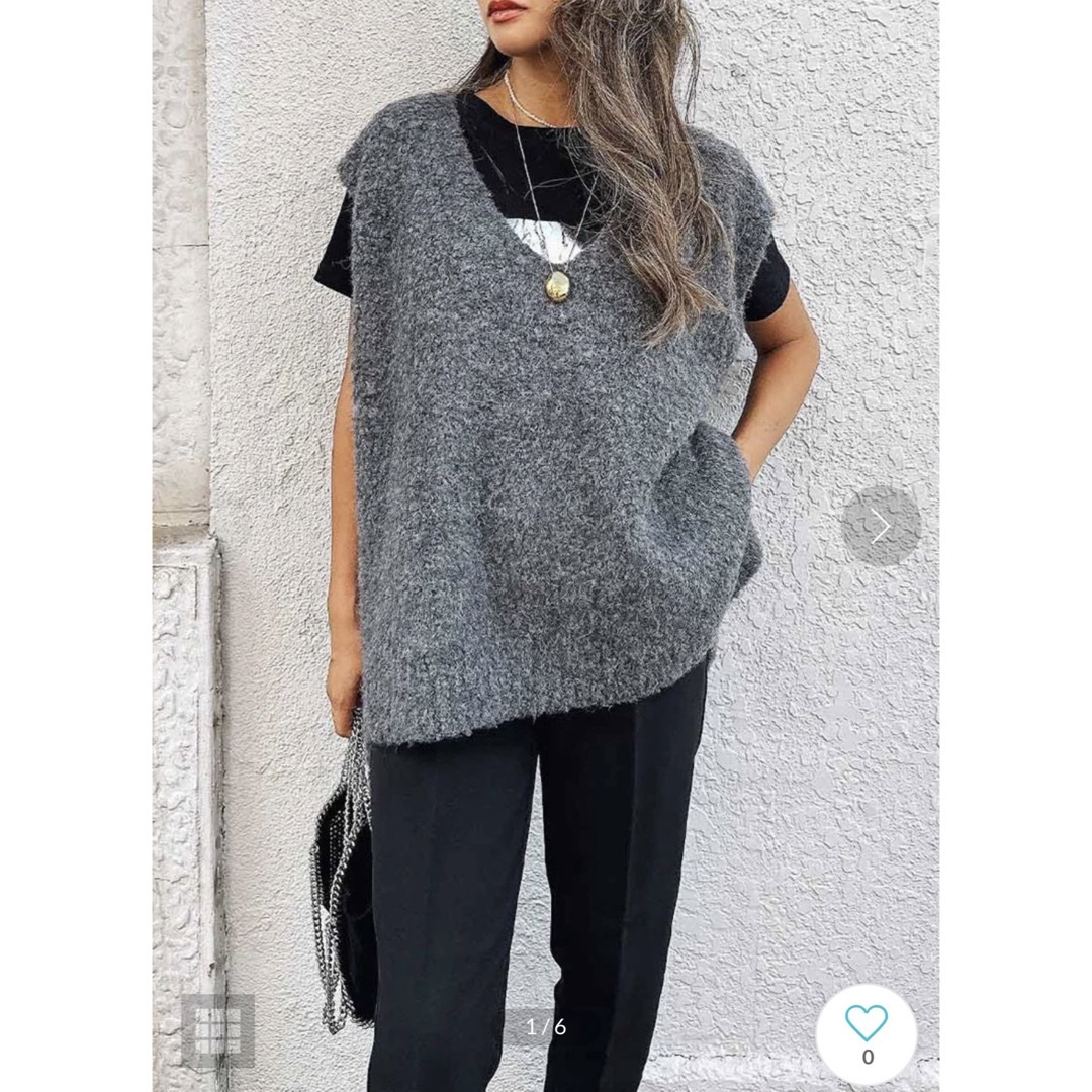 ALEXIA STAM(アリシアスタン)のesutoreja♡V-neck knit vest エストレジャ レディースのトップス(ニット/セーター)の商品写真