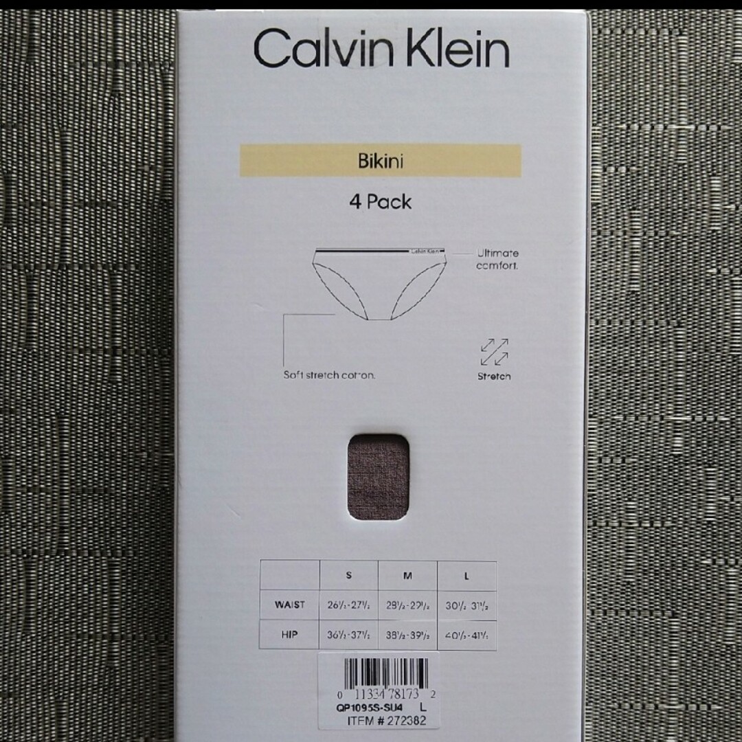 Calvin Klein(カルバンクライン)のCalvin Klein　ソフトストレッチコットンビキニショーツ(Ｌ)★４枚　① レディースの下着/アンダーウェア(ショーツ)の商品写真