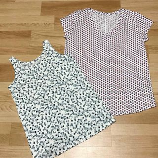 ギャップ(GAP)の★美品★GAP ギャップ  レディース  Tシャツ タンクトップ  2点セット(Tシャツ(半袖/袖なし))