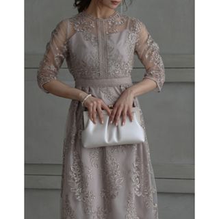 ワンピース 結婚式・パーティ用 ドレス 美品(ひざ丈ワンピース)