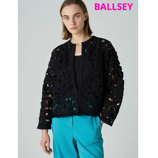 Ballsey - BALLSEY モザイクモチーフエンブロイダリー ノーカラージャケット