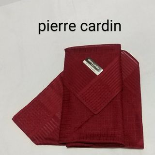 ピエールカルダン(pierre cardin)のpierre cardin 紳士ハンカチ 深いエンジ/あずき色 ピエールカルダン(ハンカチ/ポケットチーフ)