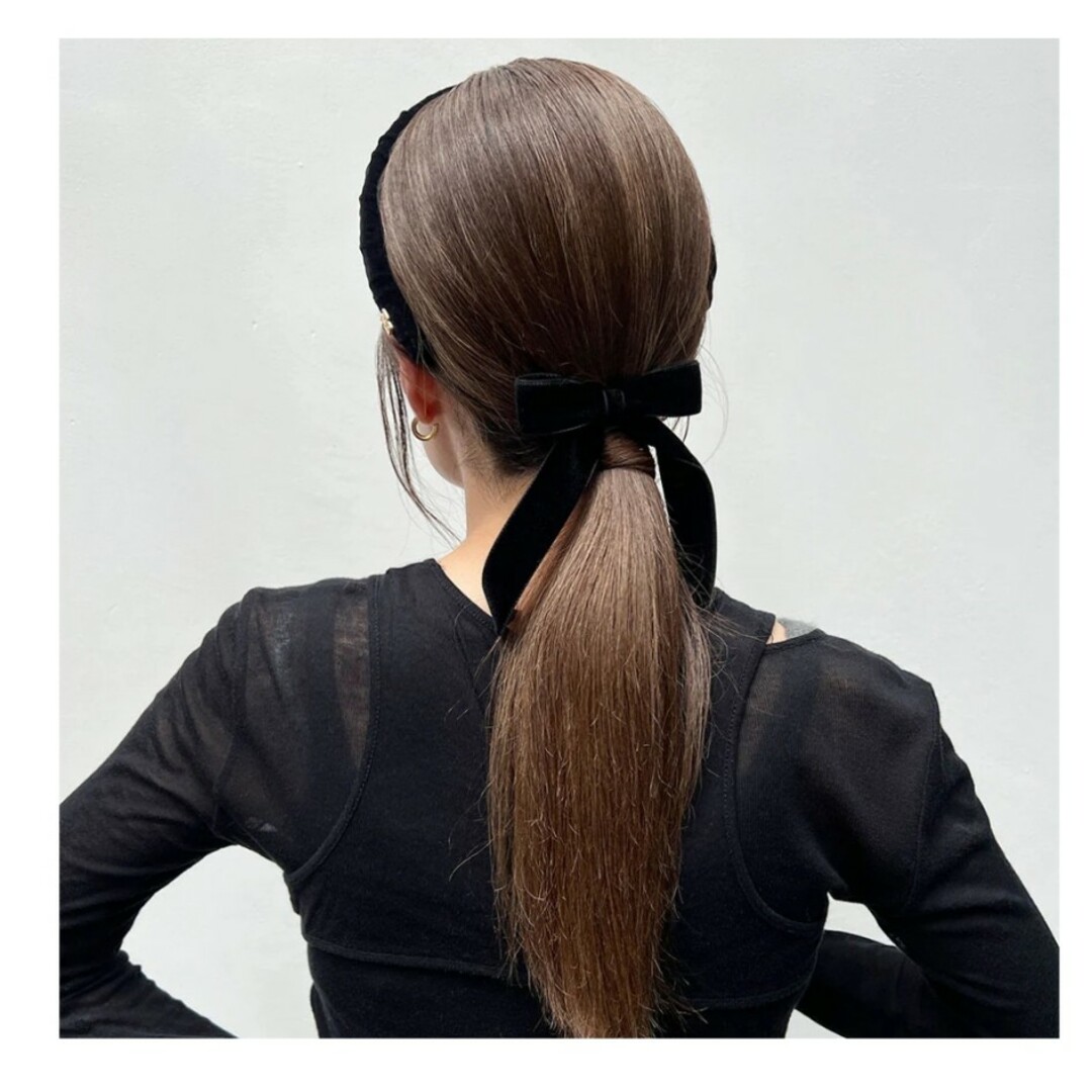 colette malouf(コレットマルーフ)のTHE HAIR BAR TOKYOのベルベットボウ6cmバレッタ レディースのヘアアクセサリー(バレッタ/ヘアクリップ)の商品写真