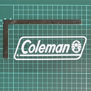 アウトドア Coleman コールマン カッティングステッカー　白1枚