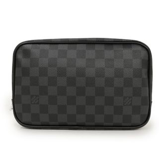 ルイヴィトン(LOUIS VUITTON)のルイ ヴィトン トゥルース トワレ GM クラッチ セカンドバッグ トラベル ポーチ ダミエグラフィット レザー ブラック 黒 シルバー金具 N40484 LOUIS VUITTON（未使用　展示品）(セカンドバッグ/クラッチバッグ)