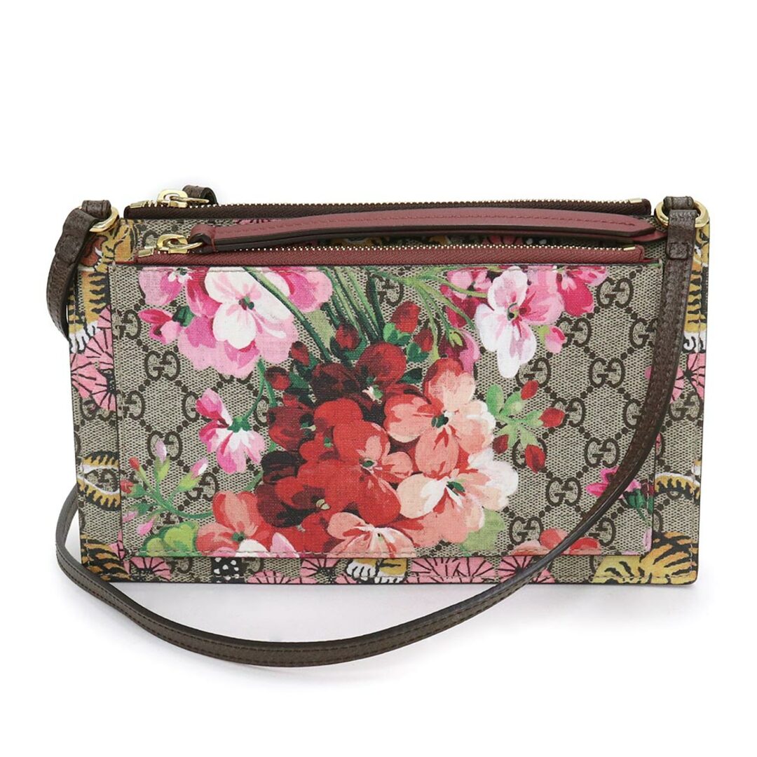 Gucci(グッチ)のグッチ ベンガルタイガー フラワー 花 ショルダーバッグ 斜め掛け GGスプリームキャンバス ベージュ マルチカラー ゴールド金具 454111 GUCCI（未使用保管品） レディースのバッグ(ショルダーバッグ)の商品写真