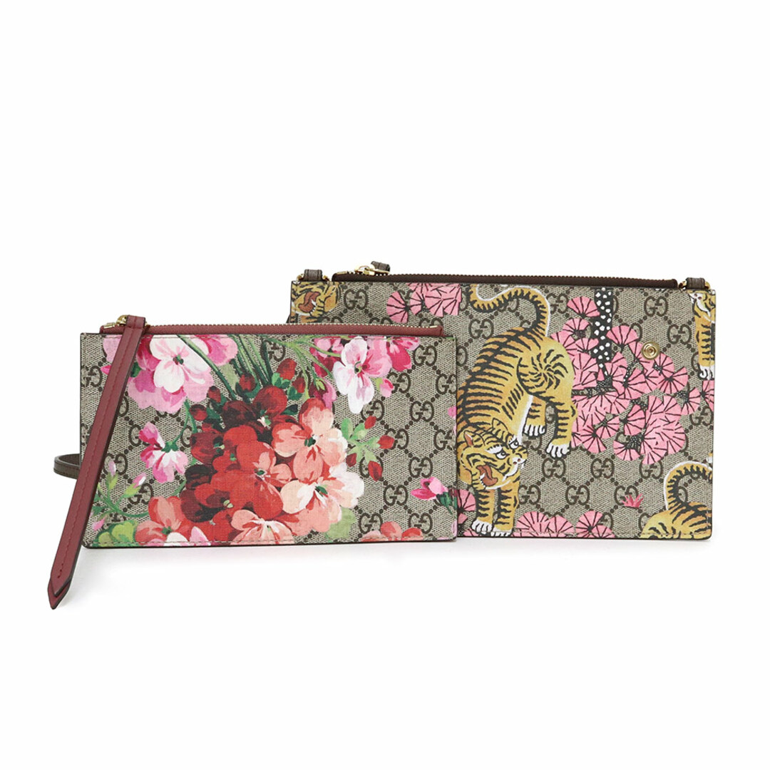 Gucci(グッチ)のグッチ ベンガルタイガー フラワー 花 ショルダーバッグ 斜め掛け GGスプリームキャンバス ベージュ マルチカラー ゴールド金具 454111 GUCCI（未使用保管品） レディースのバッグ(ショルダーバッグ)の商品写真