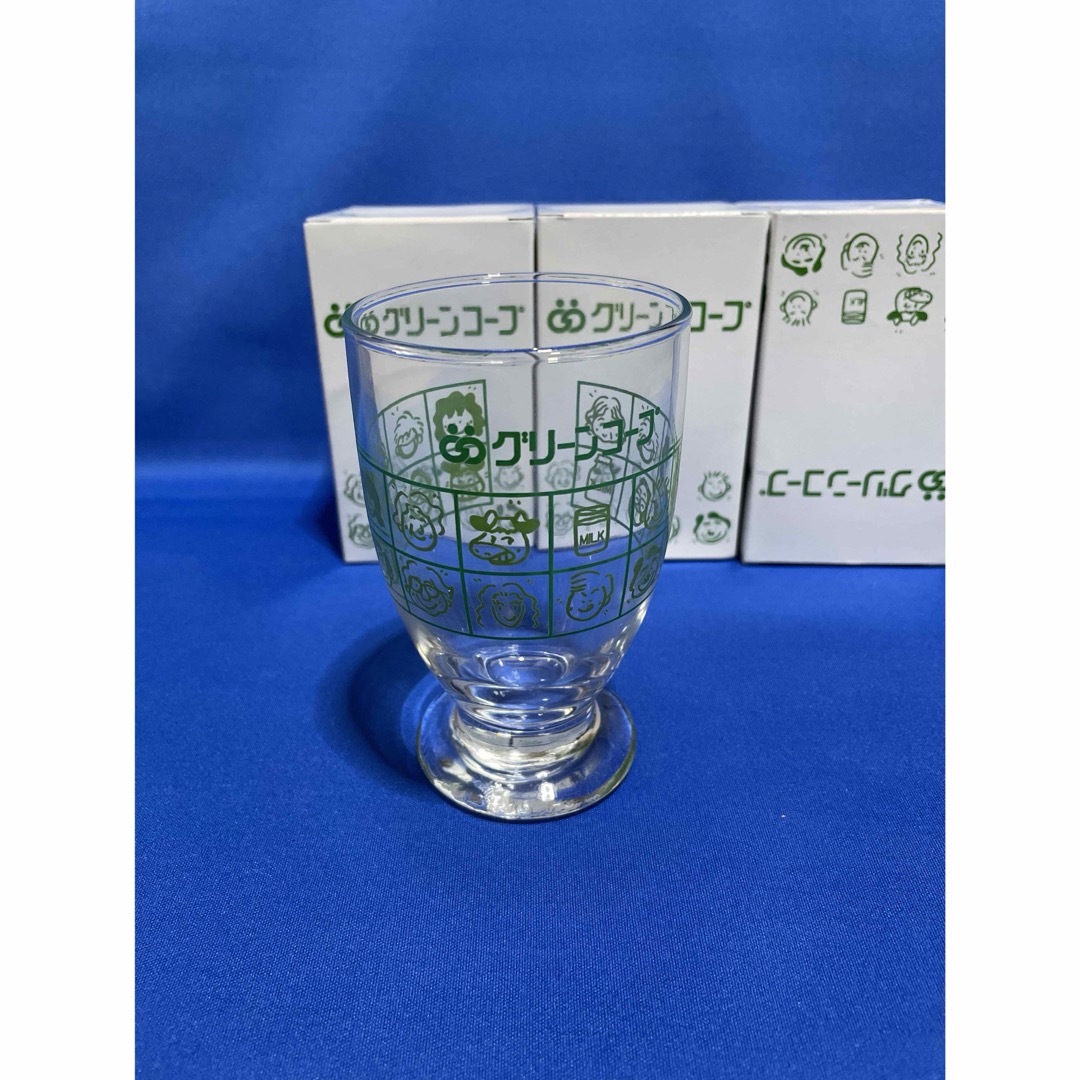 [新品・未使用]グリーンコープ　グラス　コップ　3個セット インテリア/住まい/日用品のキッチン/食器(グラス/カップ)の商品写真