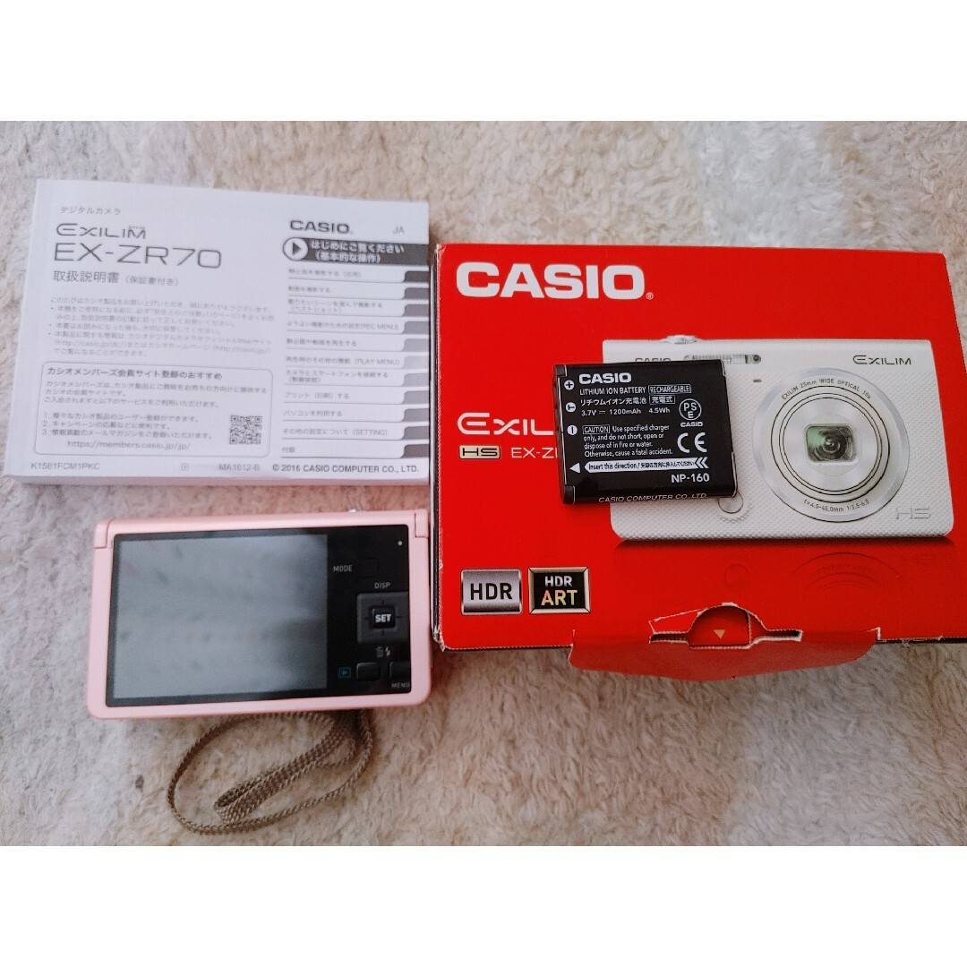 【めもり様専用CASIO HIGH SPEED EXILIM EX-ZR70PK スマホ/家電/カメラのカメラ(コンパクトデジタルカメラ)の商品写真