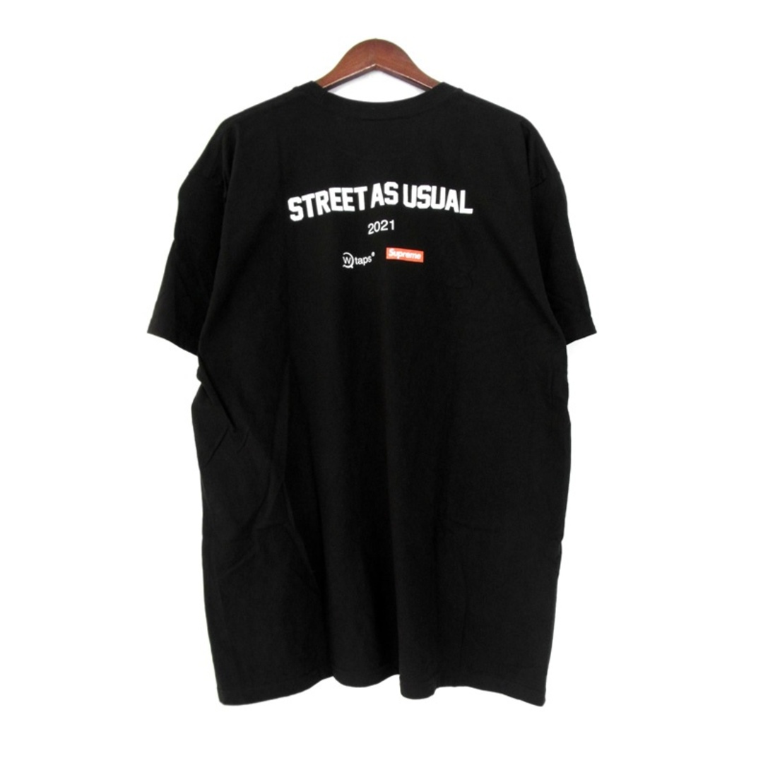 Supreme(シュプリーム)のシュプリーム Supreme × ダブルタップス WTAPS ■ 【 Sic'em! Tee Black 】 ロゴ プリント シリエム 半袖 Tシャツ n5613 メンズのトップス(Tシャツ/カットソー(半袖/袖なし))の商品写真