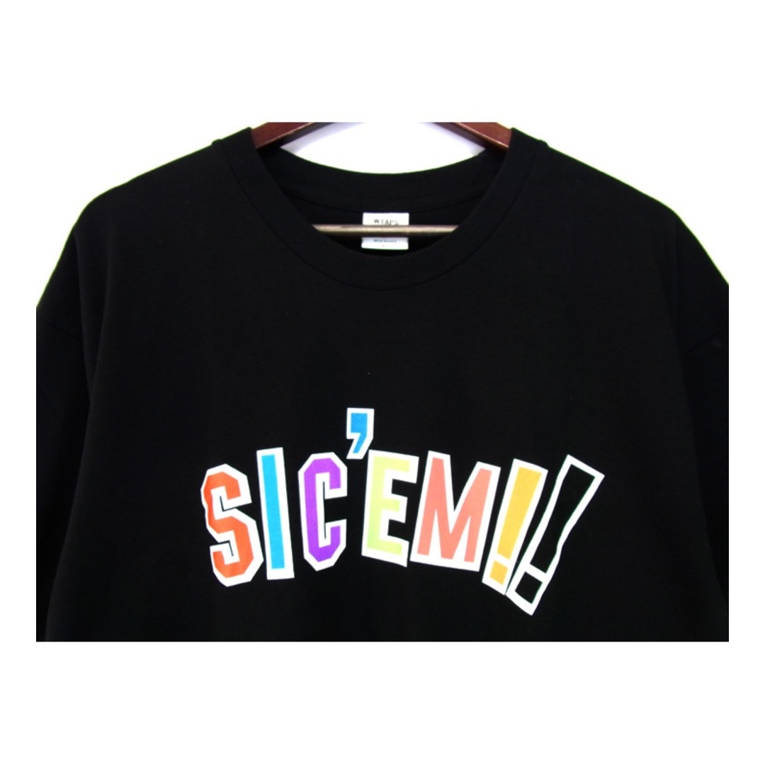 Supreme(シュプリーム)のシュプリーム Supreme × ダブルタップス WTAPS ■ 【 Sic'em! Tee Black 】 ロゴ プリント シリエム 半袖 Tシャツ n5613 メンズのトップス(Tシャツ/カットソー(半袖/袖なし))の商品写真