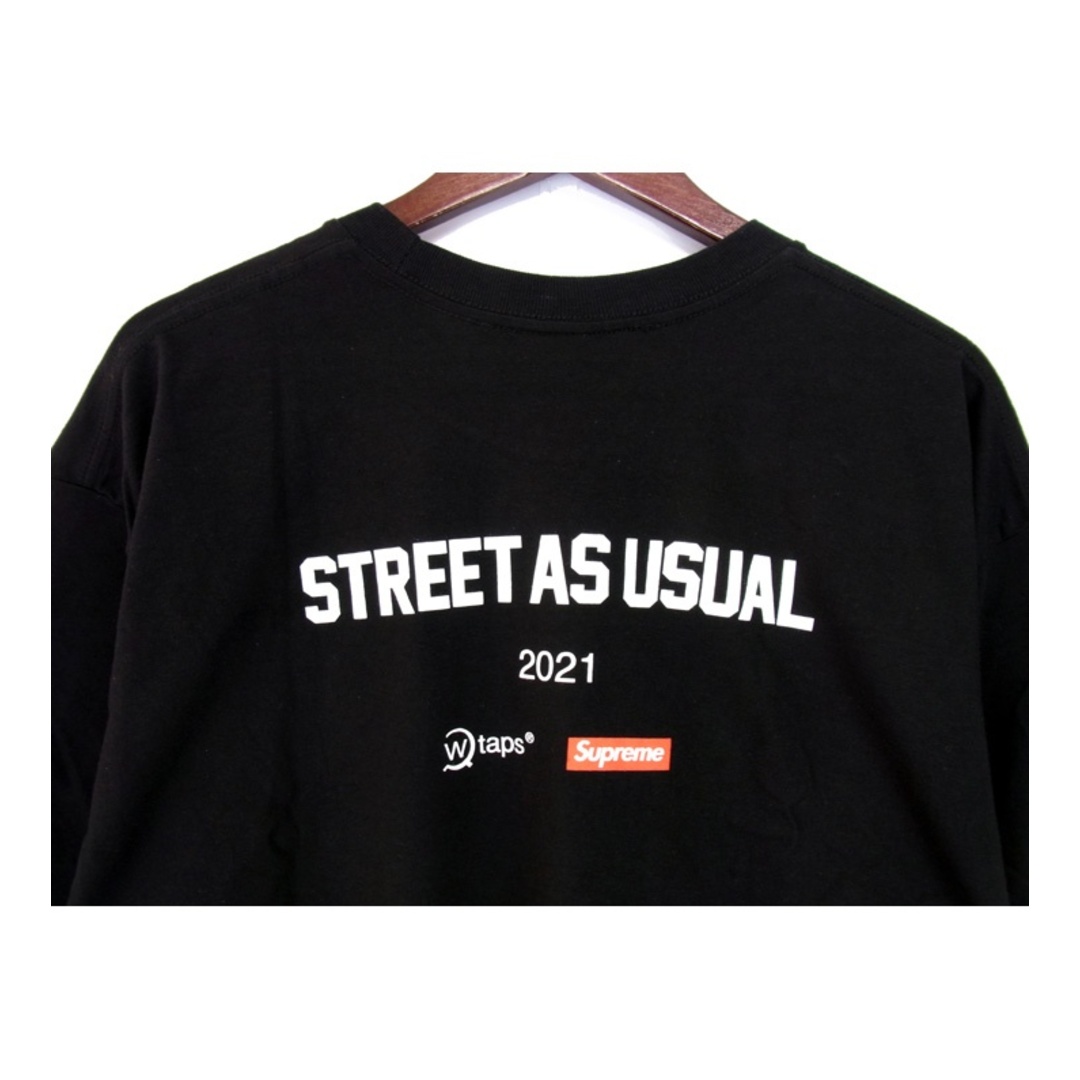 Supreme(シュプリーム)のシュプリーム Supreme × ダブルタップス WTAPS ■ 【 Sic'em! Tee Black 】 ロゴ プリント シリエム 半袖 Tシャツ n5613 メンズのトップス(Tシャツ/カットソー(半袖/袖なし))の商品写真