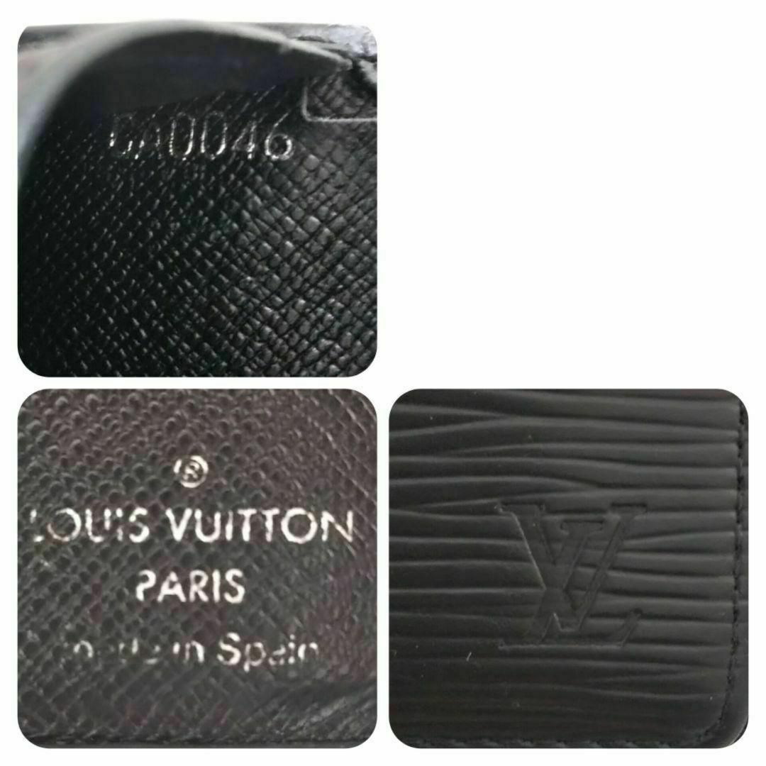 LOUIS VUITTON(ルイヴィトン)の【美品】エピ ポルト ビエ 6カルト二つ折り財布 ウォレット メンズ ブラック メンズのファッション小物(折り財布)の商品写真